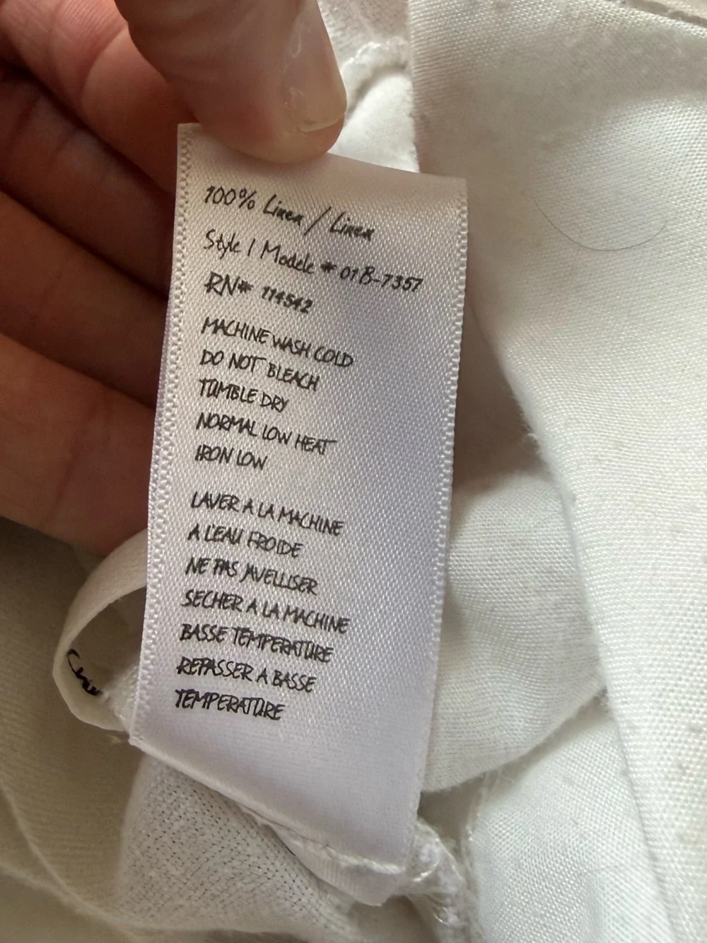 BLANKNYC 100% Linen White Drawstring Pants — Size 7